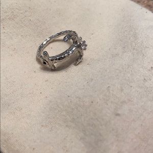 Sterling silver anchor ring